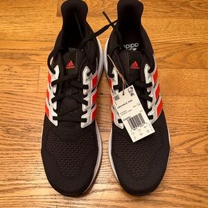 Adidas UBOUNCE DNA Running Black and Orange Athletic Sneakers US12 Size 12 NEW